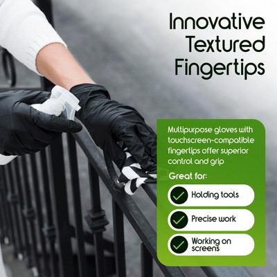 Inspire Black Nitrile Gloves HEAVY DUTY 6 Mil Nitrile Chemical Resistant Medical Cooking Cleaning Disposable Black Gloves (Small, 100, Count)