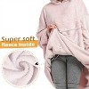 Catalonia Women’s Hoodie Sweatshirt Dress, Casual ¾ Sleeves Pullover Sweater with Kangaroo Pocket, Womens Summer Tops, One Size - 4 of 4