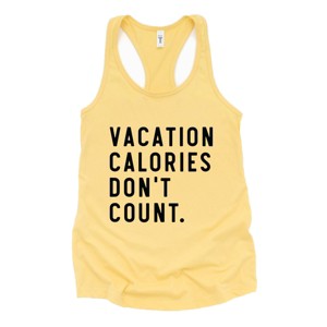 Simply Sage Market Vacation Calories Don't Count Racerback Tank - 1 of 4