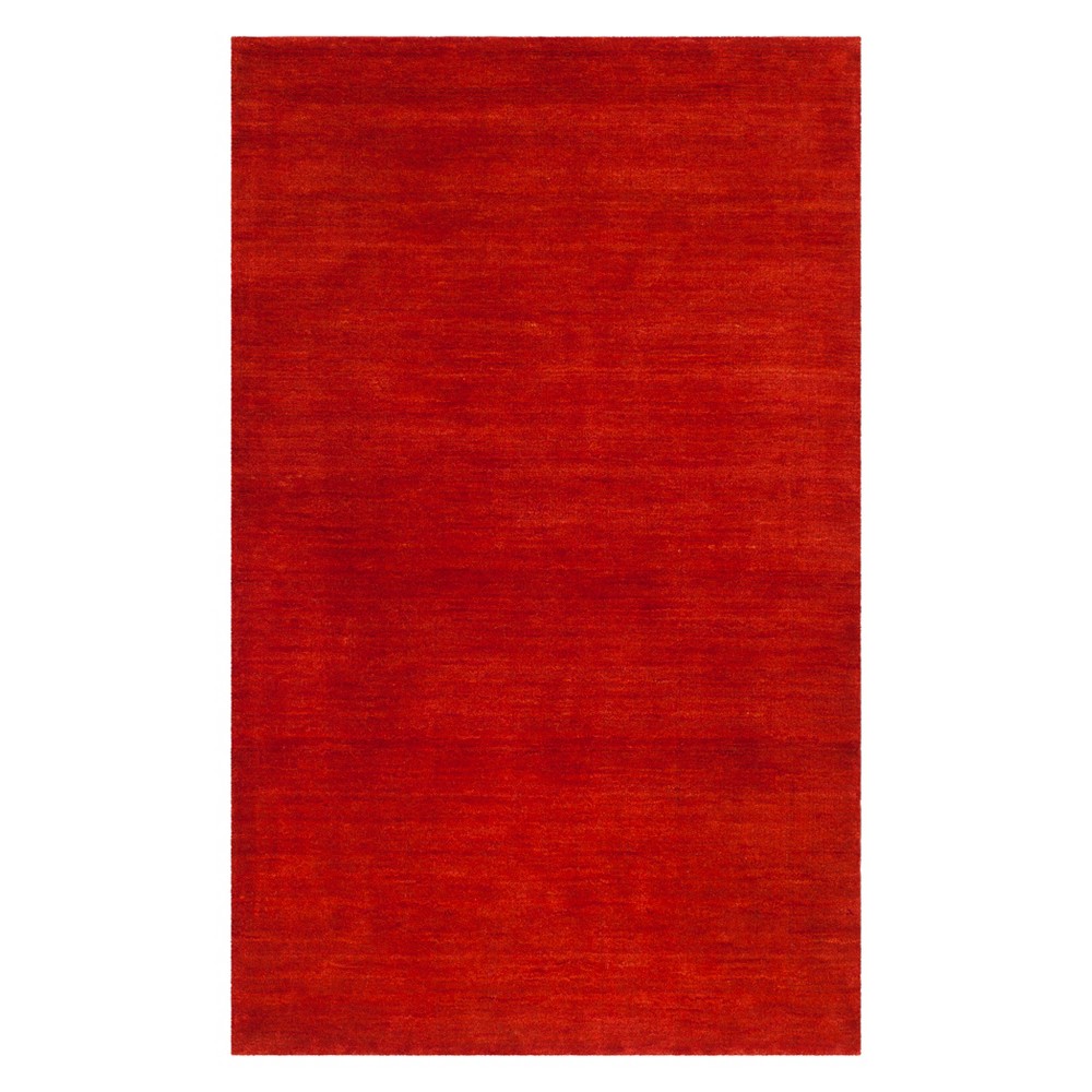 4'x6' Olive Solid Loomed Area Rug Red - Safavieh