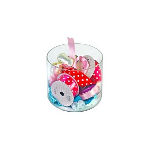 Azar Displays Clear Acrylic Cylinder, Plastic Round Container and Riser, 4"W x 4"H - 1 of 4
