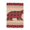 Earth Rugs Rustic Flannel Bear Oval Stair Tread – 27"x8.25" Natural Jute - 3 of 3