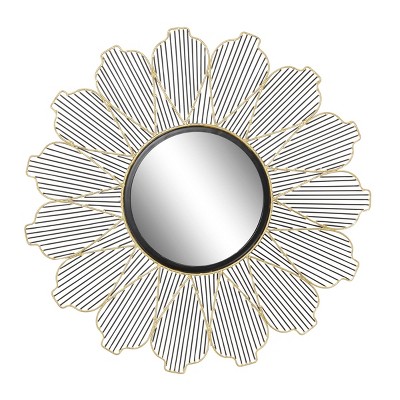 Contemporary Metal Round Decorative Wall Mirror - Olivia & May