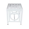 Carolina Living Grammercy Outdoor Side Table - White - 2 of 2
