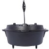 Dexmalle 12 Quart Cast Iron Dutch Oven With Skillet Lid - 4 of 4