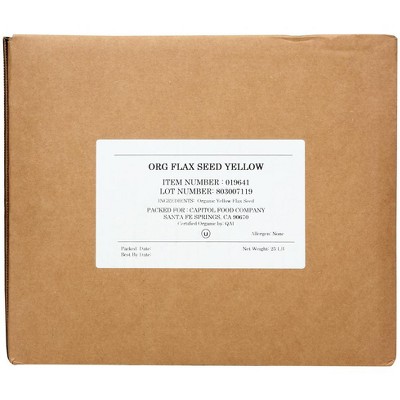 Bulk EB Seed Flax Golden Organic - 25 lbs