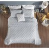 Charleston Collection 100% Cotton Tufted Unique Luxurious Bedspread & Sham Set - Better Trends - image 2 of 4