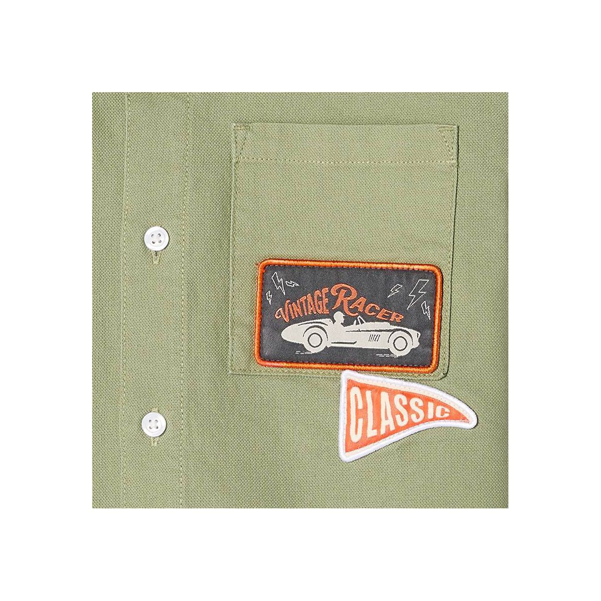 Boys' Short Sleeve Relaxed Fit Button-Down Mechanic Shirt - Cat & Jack™ - thumbnail 7