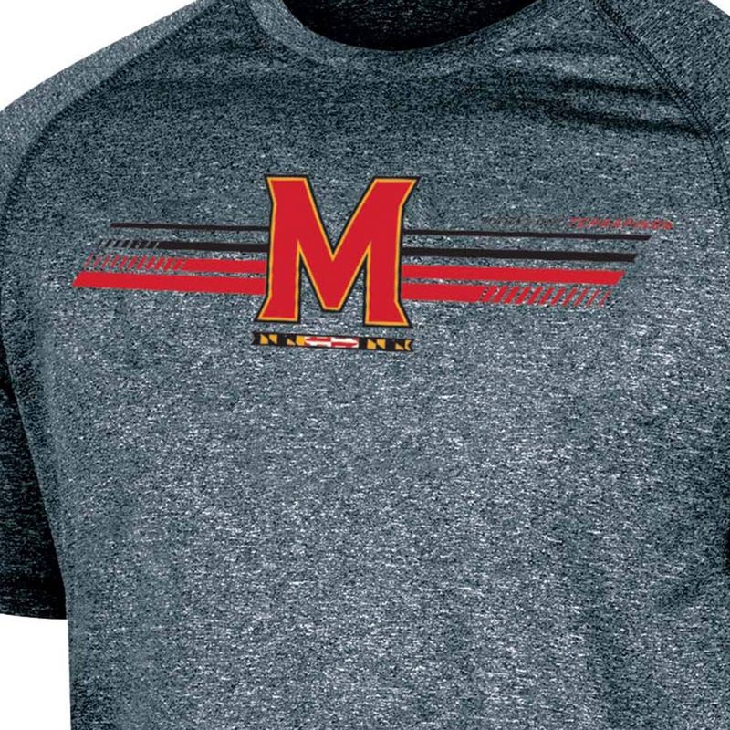 NCAA Maryland Terrapins Men&#39;s Gray Poly T-Shirt, 3 of 4