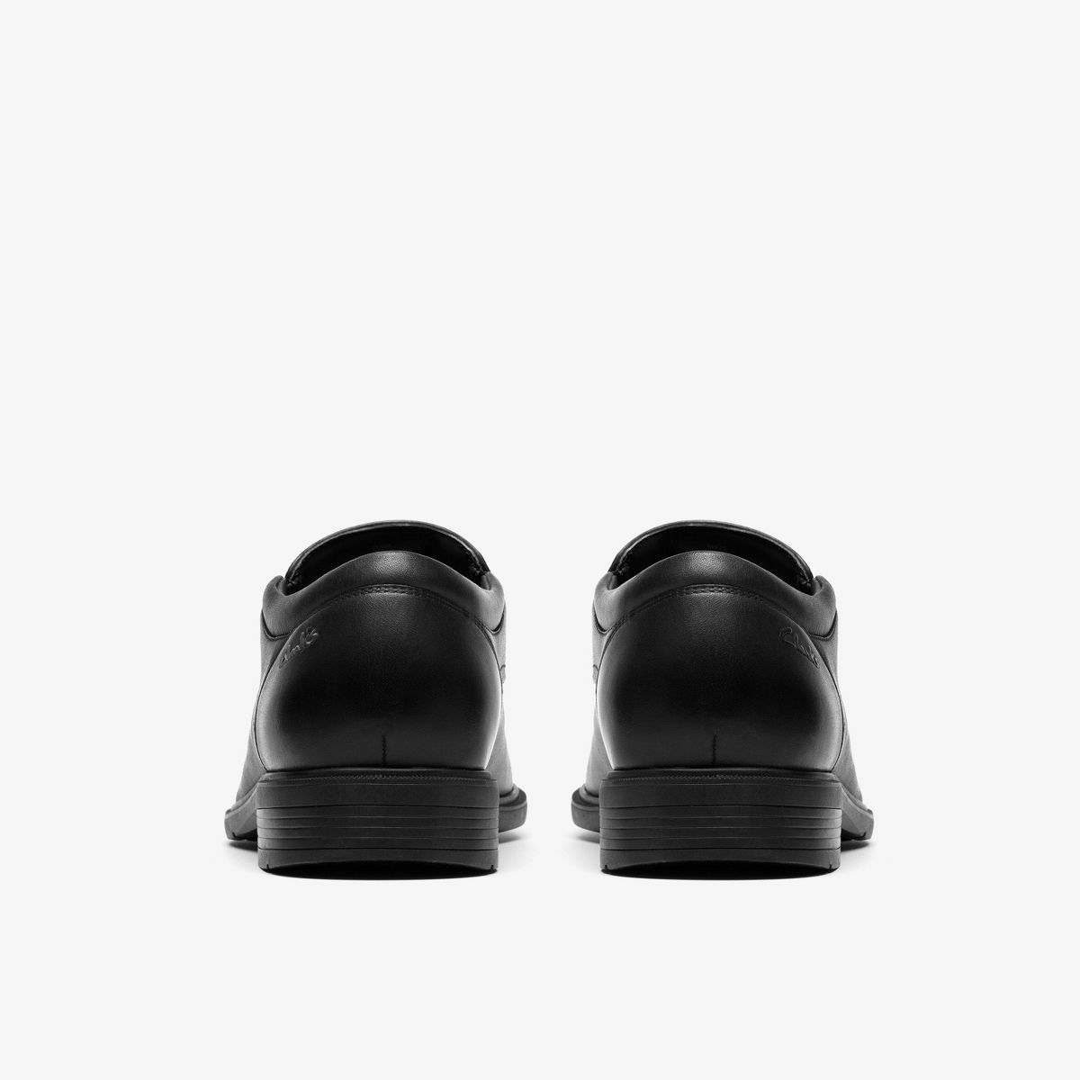 Clarks Mens Steadwell Step Black Leather Shoes - thumbnail 5