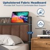 Lusimo Twin Bed Frame Upholstered Platform Bed with Storage Headboard and Charging Station - 4 of 4