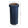 happimess Fleur 25-Gallon Traditional Classic Disposable Corrugated Cardboard Event Trash Can and Recycling Bin - 4 of 4