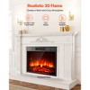 VEVOR Electric Fireplace Insert, 23 in Recessed and Wall Mounted with Adjustable 3 Flame Brightness Levels & 24h Timer & Remote Control, 5000BTU Black - 4 of 4