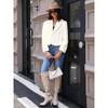 INSPIRE CHIC Women's Cropped Lapel Long Sleeve Fluffy Faux Fur Jackets - 3 of 4