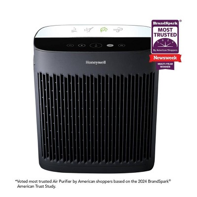Black HEPA Filter Energy Star Console Air Purifier