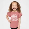 The Juniper Shop No Bunny Loves Me Like Mama Toddler Flutter Sleeve Tee - 2 of 2