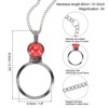 Unique Bargains 3X Magnifying Glass Necklace for Women Reading Gift Jewelry - 2 of 4