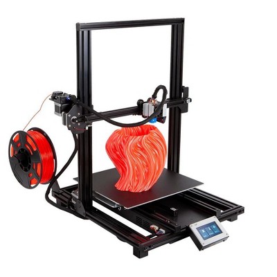 Monoprice MP10 3D Printer - Black with (300 x 300 mm) Magnetic Heated Build Plate, Resume Printing Function, Assisted Leveling, and Touch Screen
