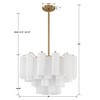 Crystorama Lighting Addis 9 - Light Chandelier in  Aged Brass - 4 of 4