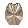 Modern Decorative Aluminum Vase with Sculptural Faceted Starburst Design - Contemporary Decorative Accent for Living Room, Bedroom, and Office Decor - 2 of 4