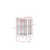 TIRAMISUBEST 22.25 " Floor Coner Cabinet with Tempered Glass Door & Storage Shelves for Bathroom, Living Room, Bedroom (White) - 4 of 4