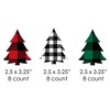 Big Dot of Happiness Holiday Plaid Trees - DIY Shaped Buffalo Plaid Christmas Party Cut-Outs - 24 Count - 2 of 4