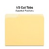 Staples Colored Top-Tab File Folders 3 Tab Yellow Letter Size 100/Pack 224535 - 3 of 4