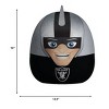 NFL Las Vegas Raiders Plushie Mascot Pillow with Extensions: Sports Team Logo Novelty Pillow - 2 of 2