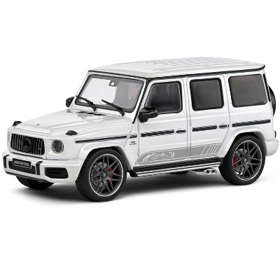 2022 Mercedes-Benz AMG G63 Diamond White Metallic with Graphics 1/43 Diecast Model Car by Solido