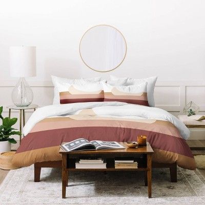 FQ Aleeya Jones Boho Moon Duvet Set Pink/Brown - Deny Designs