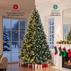 Whisen 7.5FT Prelit Artificial Christmas Tree with Frosted Tips, Pine Cones, Berries, Metal Base - 4 of 4