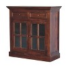 HomeRoots 35" Brown Distressed Solid Wood Accent Cabinet With Two Doors And Two Drawers - 4 of 4