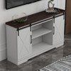 Farmhouse-Style TV Console with Storage and Barn Doors Modern Entertainment Center for 65-inch TVs Living Room - 4 of 4