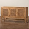 bali & pari Sibu Rattan and Reclaimed Wood Cabinet Natural/Natural Brown - 3 of 4