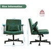 QingMoon Criss Cross Office Chair, Velvet Desk Chair, Wide Seat Computer Chair with Adjustable Arms and Reclining Backrest for Home Office - 4 of 4