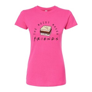 Women's - Friends - Moist Maker Fitted Graphic T-Shirt - 1 of 4