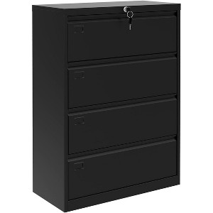 4-Drawer Metal File Cabinet with Lock, Heavy Duty Lateral Filing Cabinet for Letter/Legal Documents, Large Storage for Home Office - 1 of 4