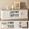 Living Room Farmhouse TV Stand for 65 Inch TVs Entertainment Center with Storage Cabinets - Ample Organized Storage - 4 of 4