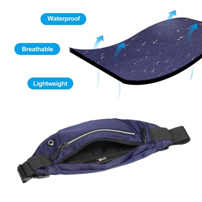 Unique Bargains Waterproof Adjustable Strap Ample Storage Fanny Packs - image 4