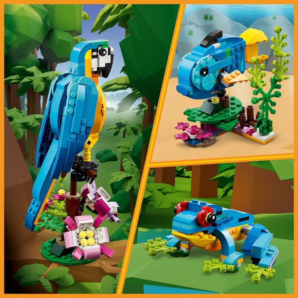 LEGO Creator 3 en 1 Loro Exótico Animales Juguete de Construcción 31136 4
