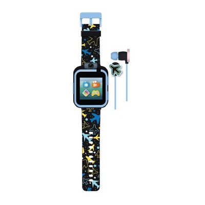 Playzoom Kids Smartwatch & Earbuds Set - Airplane & Star Print : Target