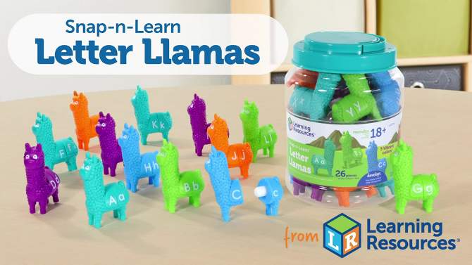 Learning Resources Snap n Learn Letter Llamas, 2 of 7, play video
