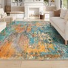 Lahome Modern Abstract Washable Area Rug-Soft Carpet for Living Room, Bedroom, or Office - 4 of 4