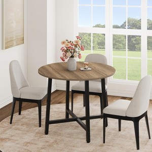 31.5 Inch Round Dining Table for 2-4, Small Kitchen Dining Room Table ...