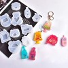 JDICTION 10 Pcs Shaker Mold Set with 5 Films, Quicksand and Geometric Epoxy Resin Mold for Keychain Pendant, DIY Jewelry Making Craft Supplies - 4 of 4