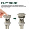 Cobbe Pop Up Drain With Overflow for Bathroom Faucet - 2 of 4
