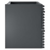 Modway Render 35" MDF Wood Wall-Mount Bathroom Vanity Cabinet in Gray - 2 of 4