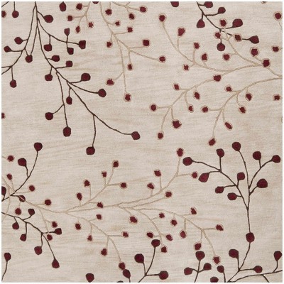 Hauteloom Elsu Beige&Burgandy Wool Rug