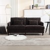 KTMBDW Modern Loveseat Sofa for Living Room,Chenille Recliner, Solid Wood Frame, Easy Assembly for Small Spaces - 2 of 4
