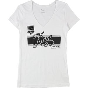 Reebok Womens LA Kings Hockey Graphic T-Shirt, White, Small - 1 of 2